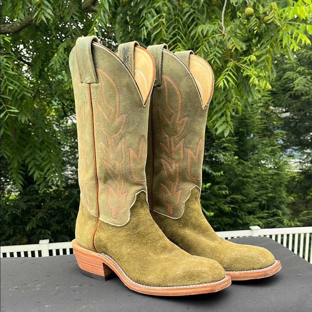 Olive Olathe Kudu rough-out, men’s 8.5D